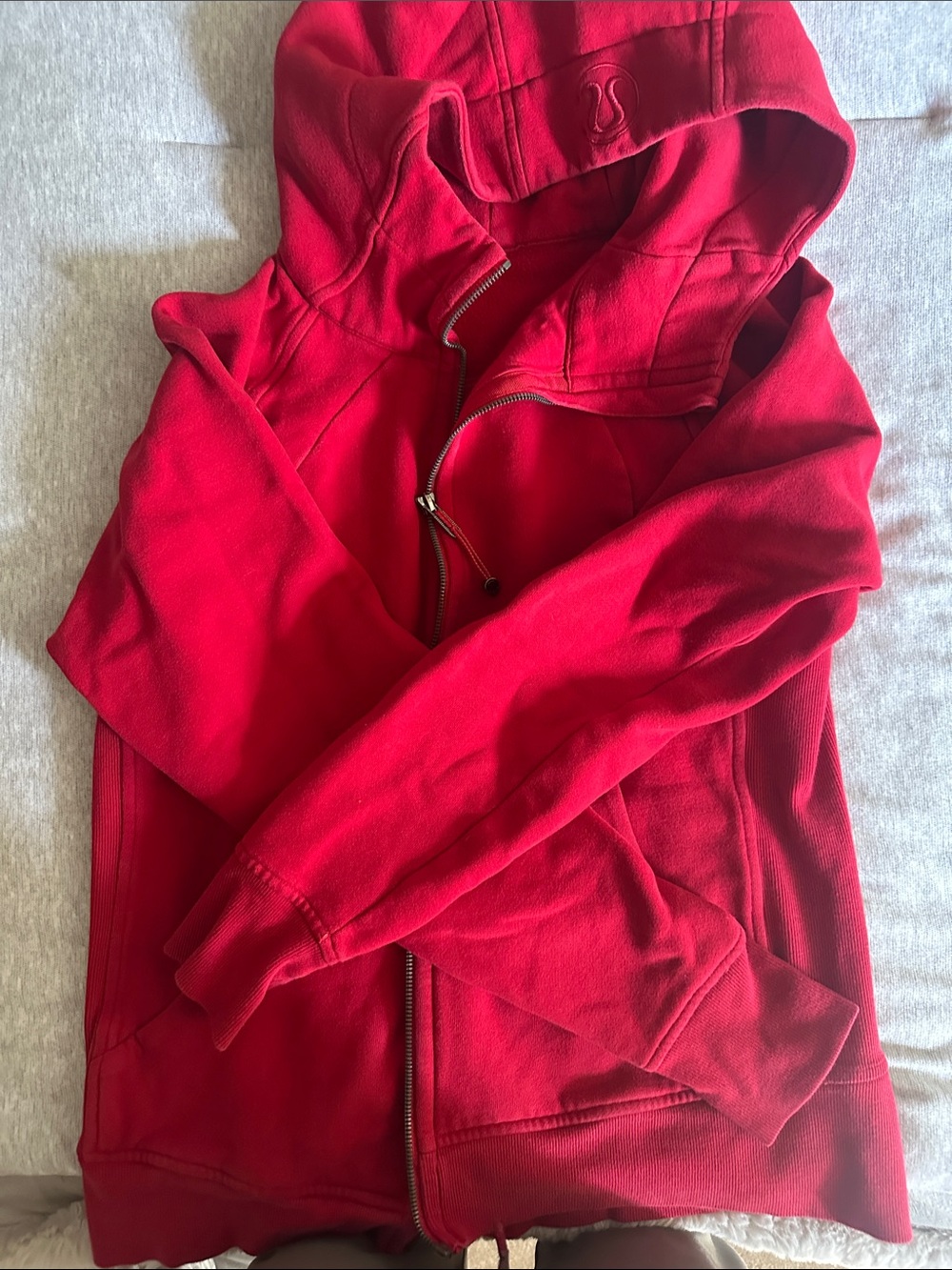 lululemon athletica scuba Women's Bright Red Full-Zip Hoodie